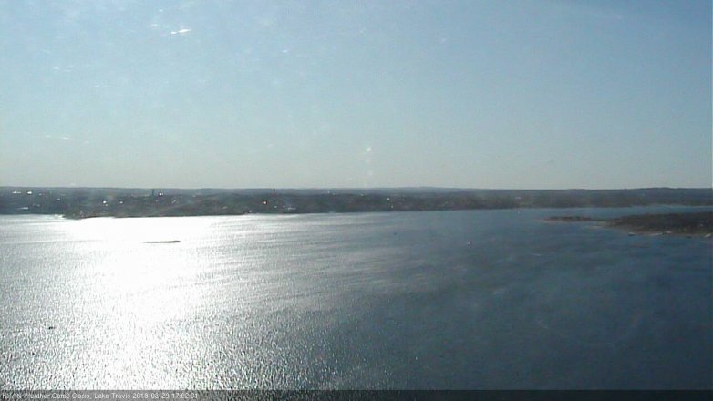 Lake Travis webcam, March 29, 2018 4:05 PM CT
