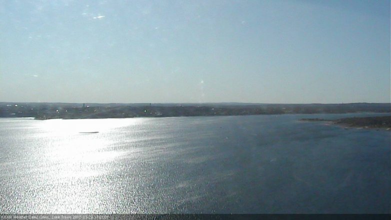 Lake Travis webcam, March 29, 2018 4:25 PM CT