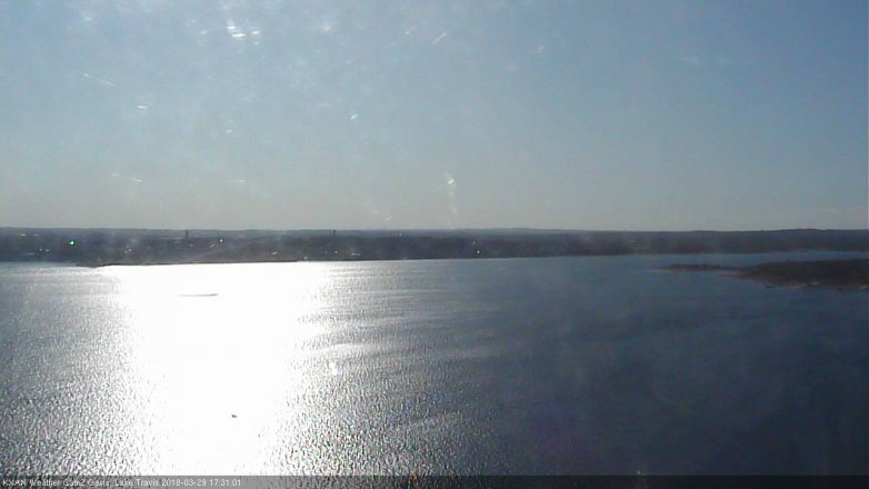 Lake Travis webcam, March 29, 2018 4:40 PM CT