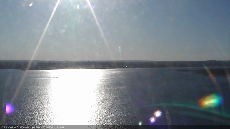 Lake Travis webcam, March 29, 2018 5:10 PM CT