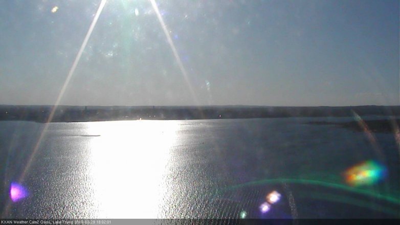 Lake Travis webcam, March 29, 2018 5:30 PM CT