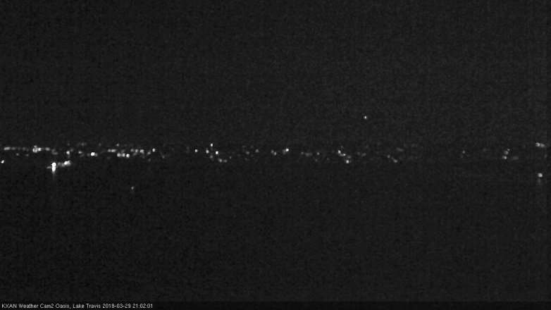 Lake Travis webcam, March 29, 2018 8:10 PM CT