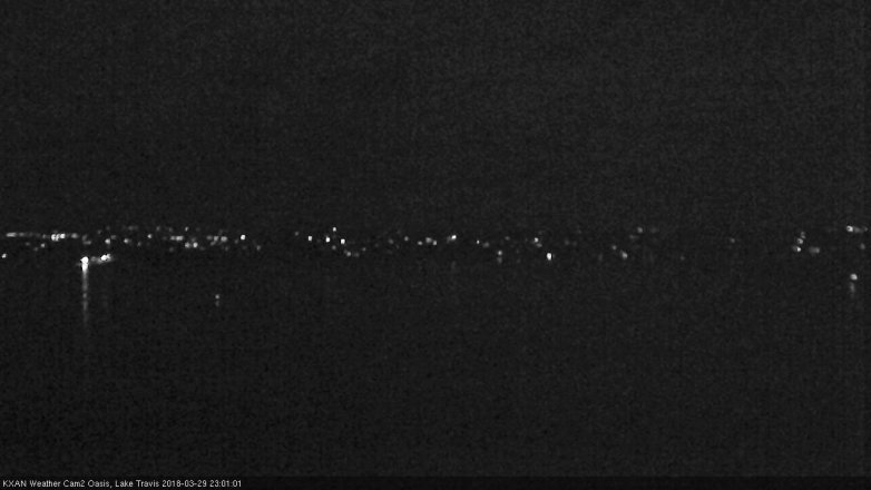 Lake Travis webcam, March 29, 2018 10:25 PM CT