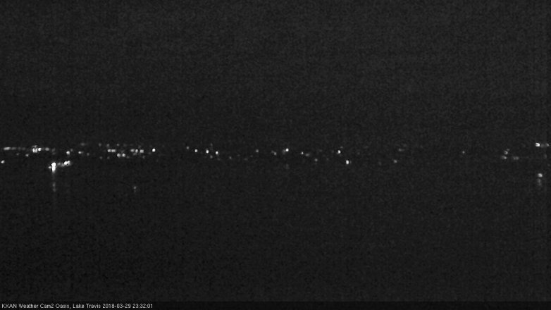 Lake Travis webcam, March 29, 2018 10:40 PM CT