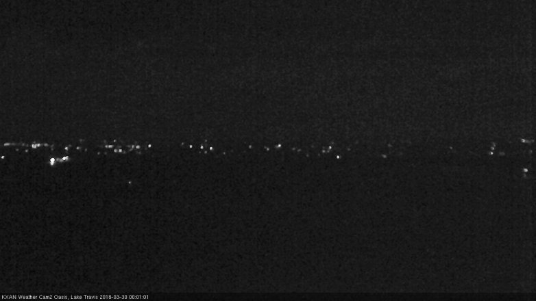 Lake Travis webcam, March 29, 2018 11:10 PM CT