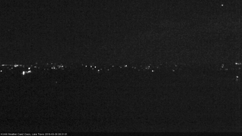 Lake Travis webcam, March 29, 2018 12:00 AM CT