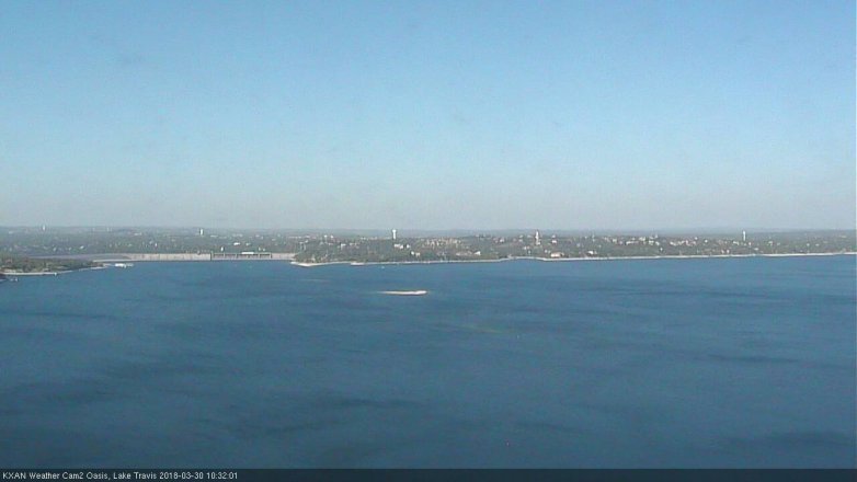 Lake Travis webcam, March 30, 2018 10:00 AM CT