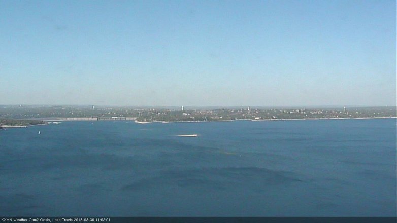 Lake Travis webcam, March 30, 2018 10:05 AM CT