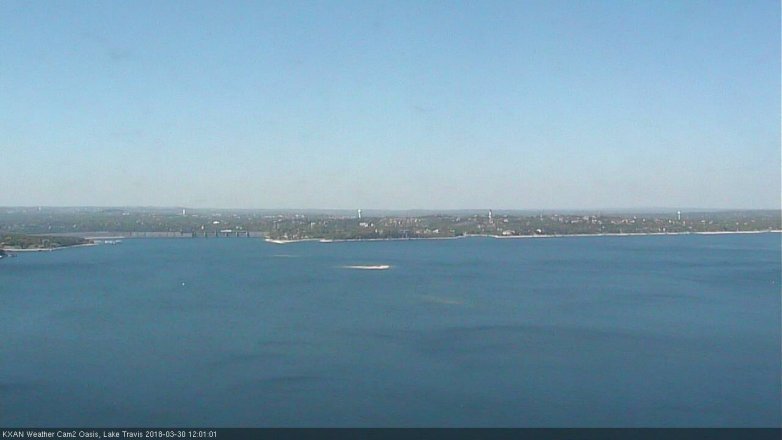 Lake Travis webcam, March 30, 2018 11:05 AM CT