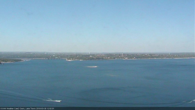 Lake Travis webcam, March 30, 2018 11:25 AM CT