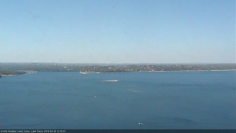 Lake Travis webcam, March 30, 2018 11:40 AM CT