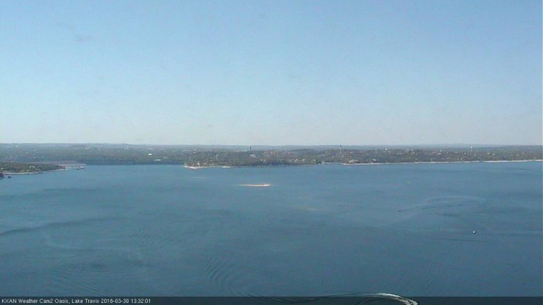 Lake Travis webcam, March 30, 2018 12:40 PM CT