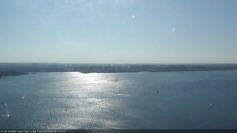 Lake Travis webcam, March 30, 2018 4:30 PM CT
