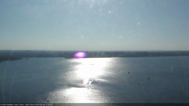 Lake Travis webcam, March 30, 2018 4:35 PM CT