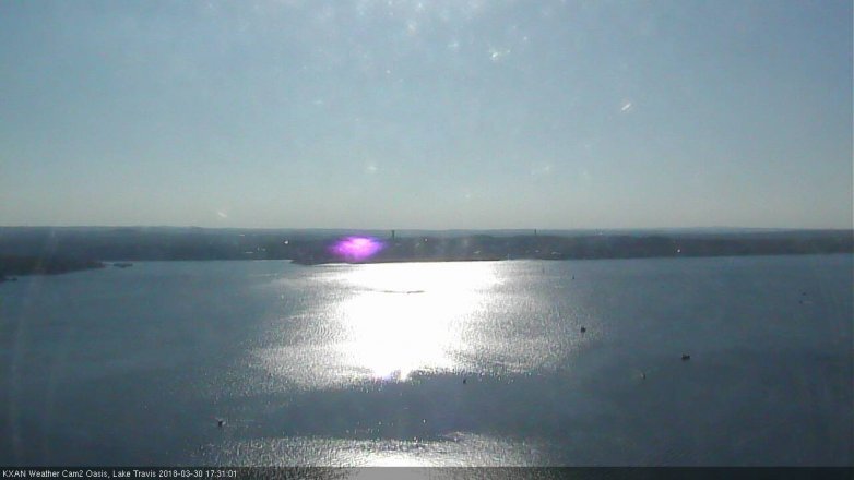 Lake Travis webcam, March 30, 2018 4:40 PM CT