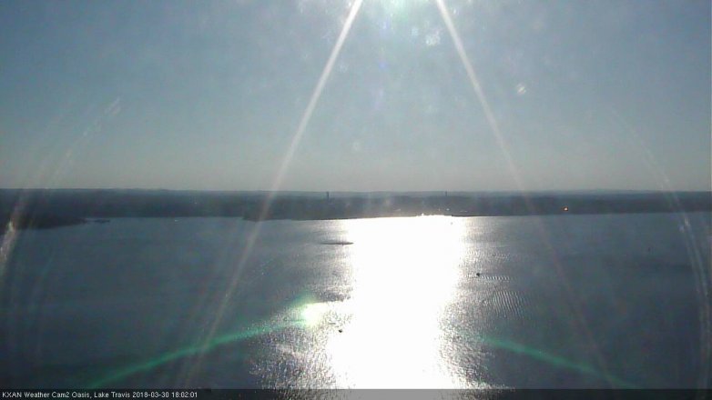 Lake Travis webcam, March 30, 2018 5:30 PM CT