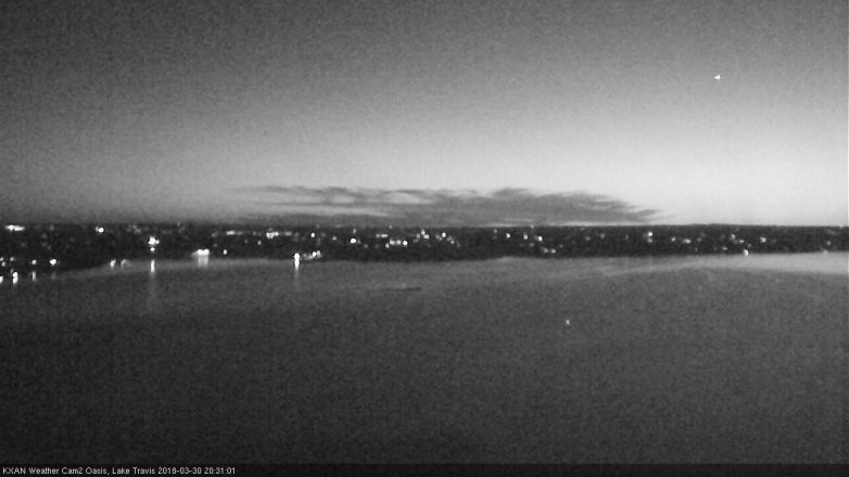Lake Travis webcam, March 30, 2018 7:55 PM CT
