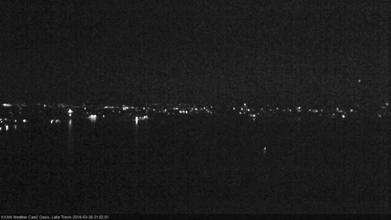 Lake Travis webcam, March 30, 2018 8:30 PM CT