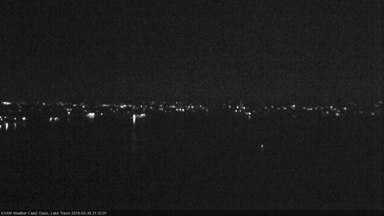 Lake Travis webcam, March 30, 2018 8:40 PM CT