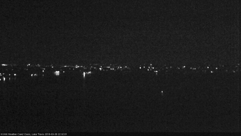 Lake Travis webcam, March 30, 2018 9:55 PM CT
