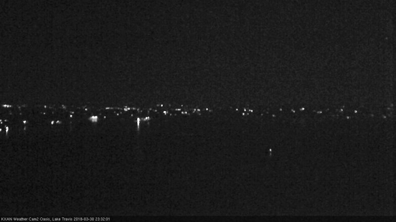 Lake Travis webcam, March 30, 2018 10:50 PM CT