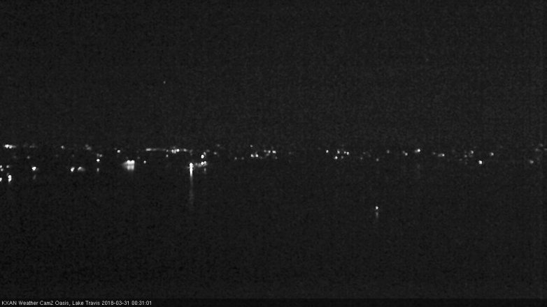 Lake Travis webcam, March 30, 2018 11:40 PM CT