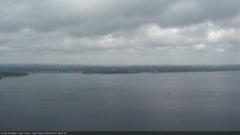 Lake Travis webcam, March 31, 2018 9:00 AM CT