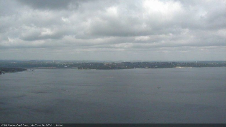 Lake Travis webcam, March 31, 2018 9:30 AM CT
