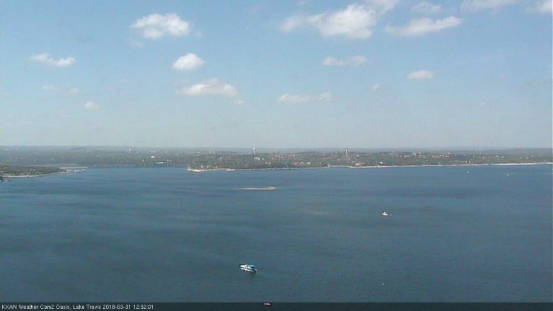Lake Travis webcam, March 31, 2018 11:55 AM CT