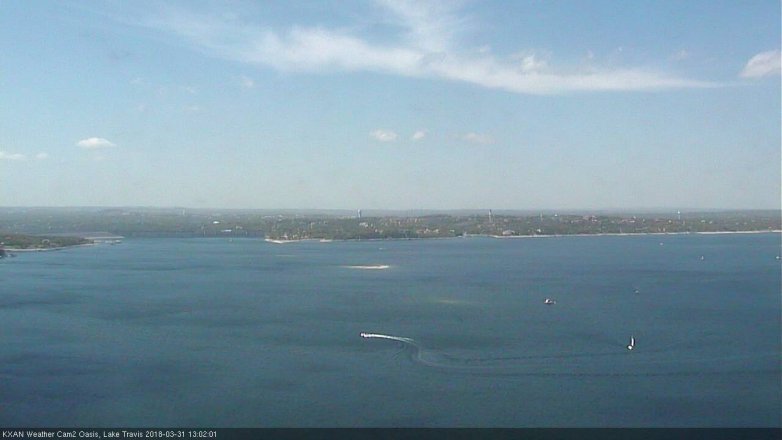 Lake Travis webcam, March 31, 2018 12:10 PM CT