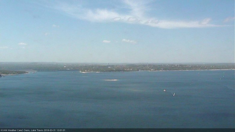 Lake Travis webcam, March 31, 2018 12:30 PM CT