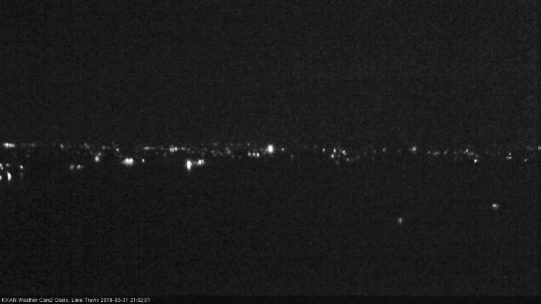 Lake Travis webcam, March 31, 2018 8:15 PM CT