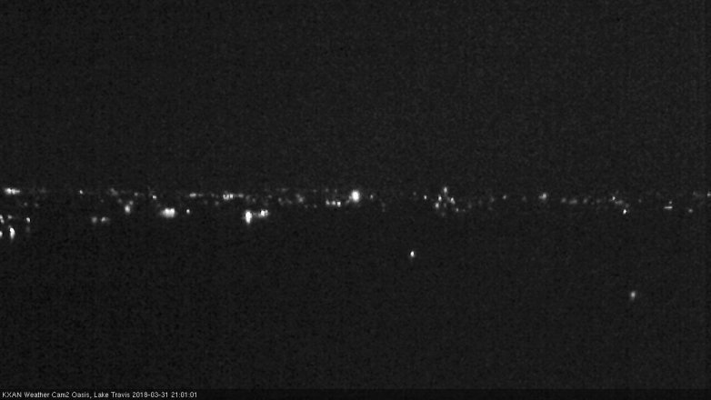 Lake Travis webcam, March 31, 2018 8:30 PM CT