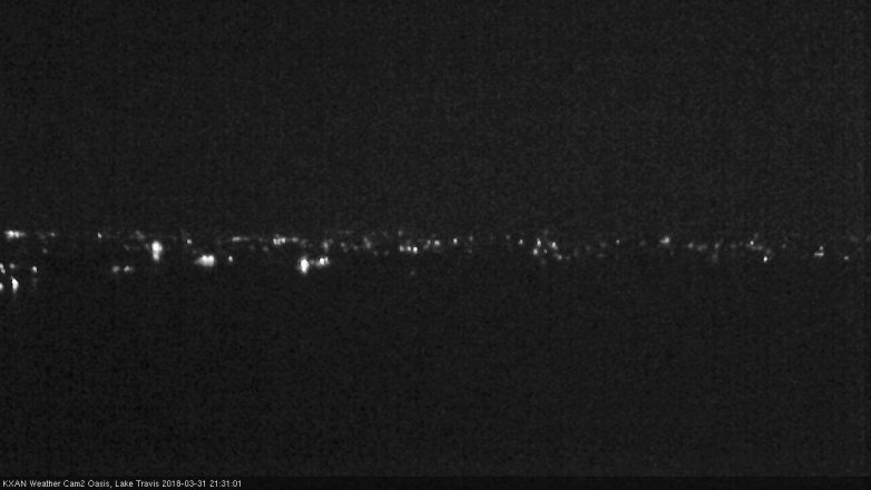 Lake Travis webcam, March 31, 2018 8:35 PM CT