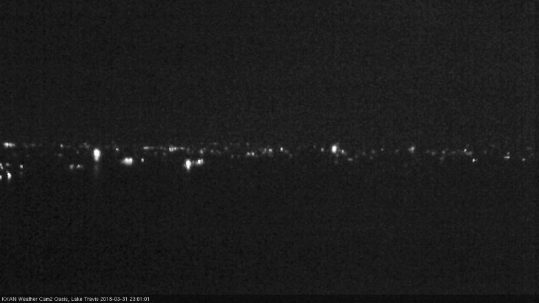 Lake Travis webcam, March 31, 2018 10:10 PM CT