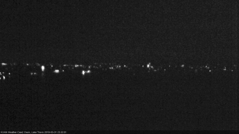 Lake Travis webcam, March 31, 2018 10:35 PM CT