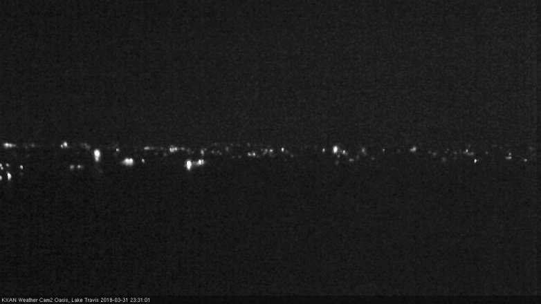 Lake Travis webcam, March 31, 2018 10:55 PM CT