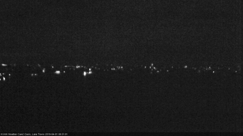 Lake Travis webcam, March 31, 2018 11:35 PM CT