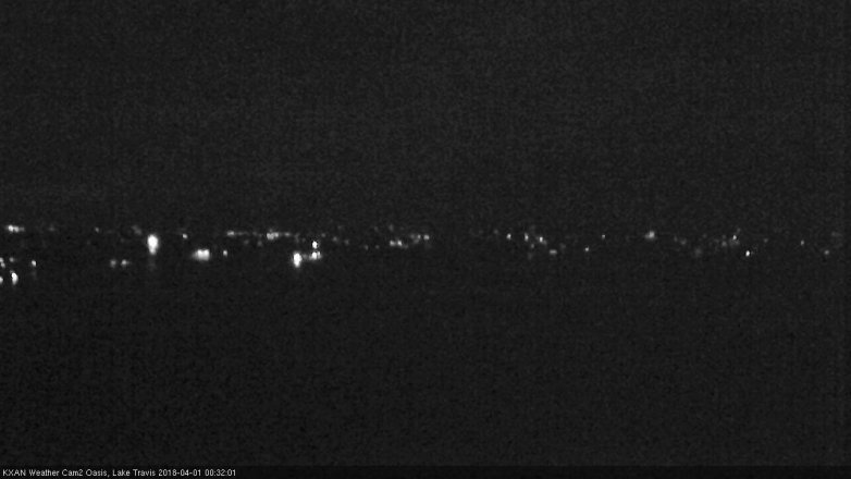 Lake Travis webcam, March 31, 2018 11:45 PM CT