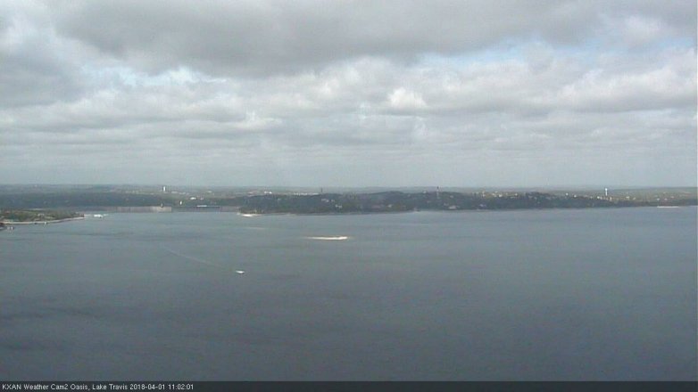 Lake Travis webcam, April 1, 2018 10:25 AM CT