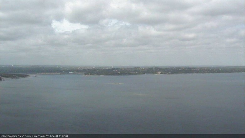 Lake Travis webcam, April 1, 2018 11:00 AM CT