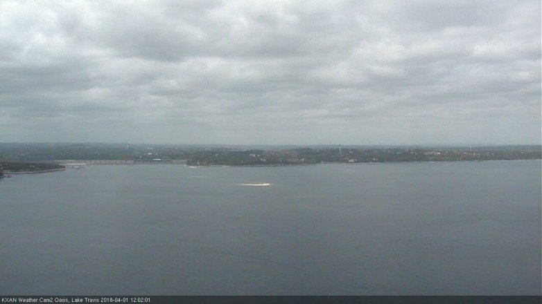 Lake Travis webcam, April 1, 2018 11:05 AM CT