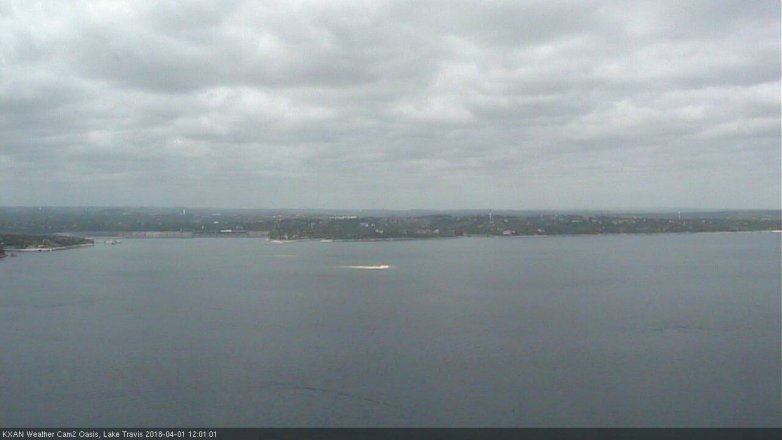 Lake Travis webcam, April 1, 2018 11:30 AM CT