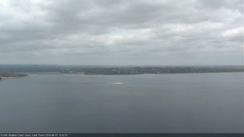 Lake Travis webcam, April 1, 2018 11:40 AM CT