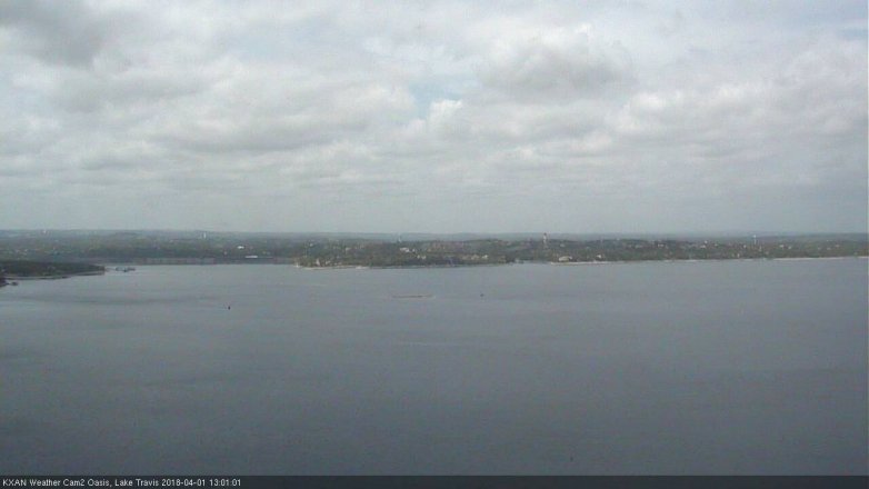 Lake Travis webcam, April 1, 2018 12:20 PM CT