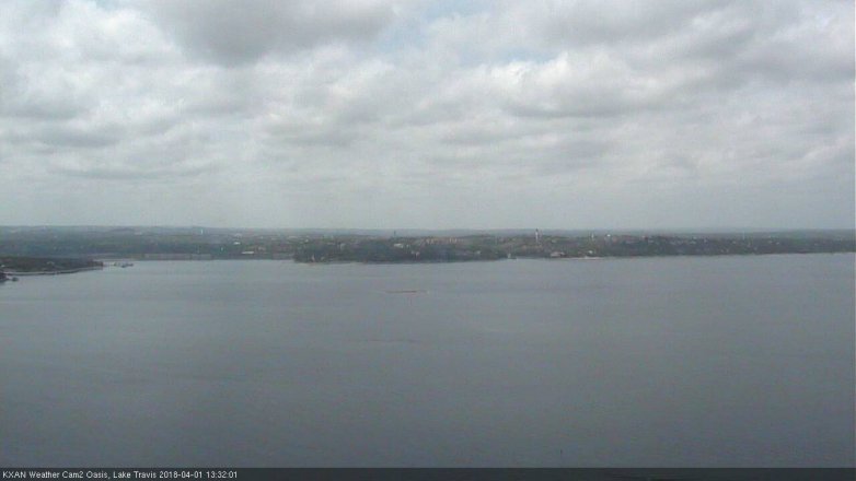 Lake Travis webcam, April 1, 2018 12:35 PM CT