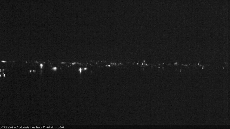 Lake Travis webcam, April 1, 2018 8:10 PM CT