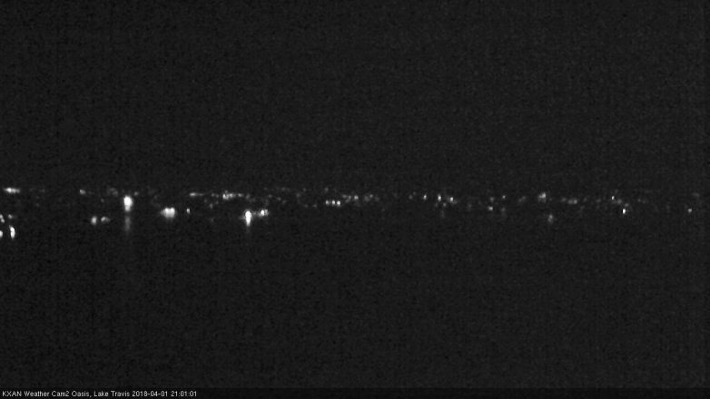 Lake Travis webcam, April 1, 2018 8:15 PM CT