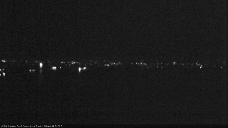 Lake Travis webcam, April 1, 2018 8:40 PM CT