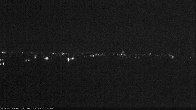 Lake Travis webcam, April 1, 2018 8:50 PM CT